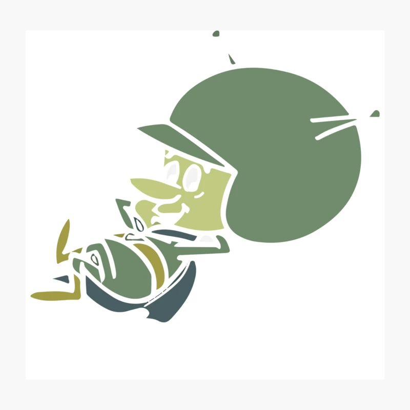 The Great Gazoo The Flintstones Throw Pillow