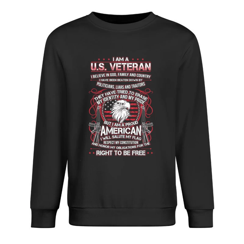 Fierté d'un vétéran américain Homme Sweat-shirt à enfiler
