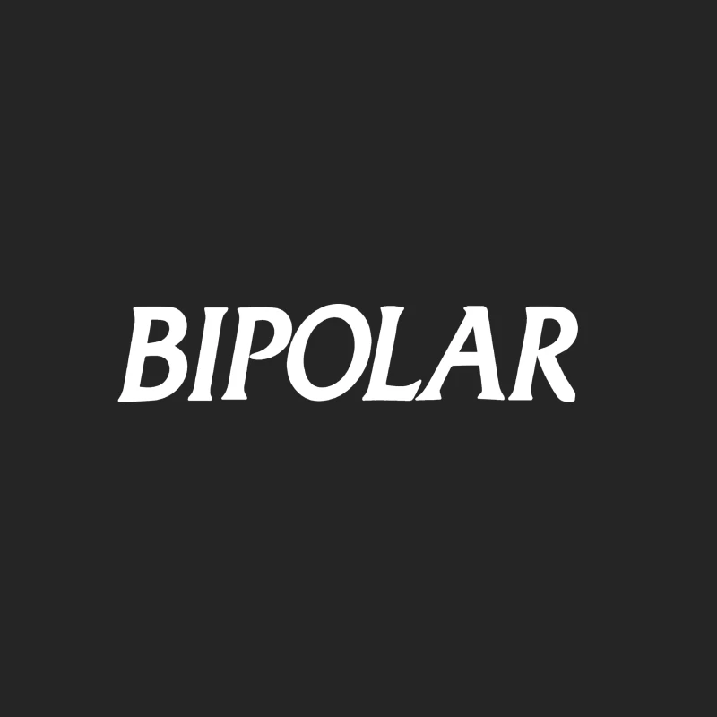 Bipolar Schriftzug Design Herren Pullover Sweatshirt