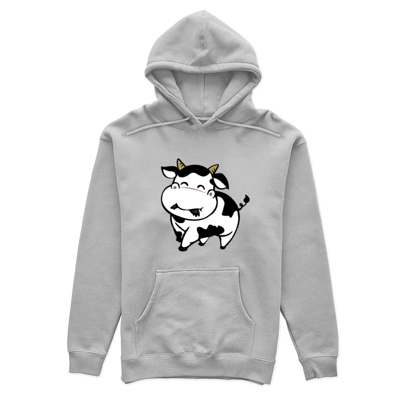 Vache mignonne souriante avec des taches Femme Sweat à capuche