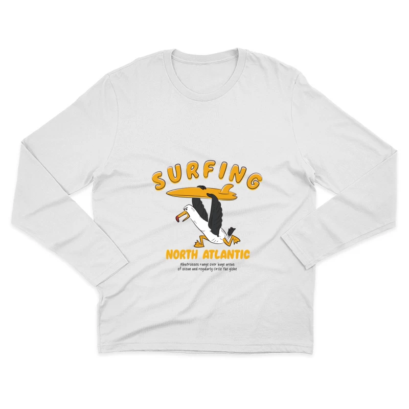 Surfing Adventure in the North Atlantic Male Long Sleeve T-Shirt