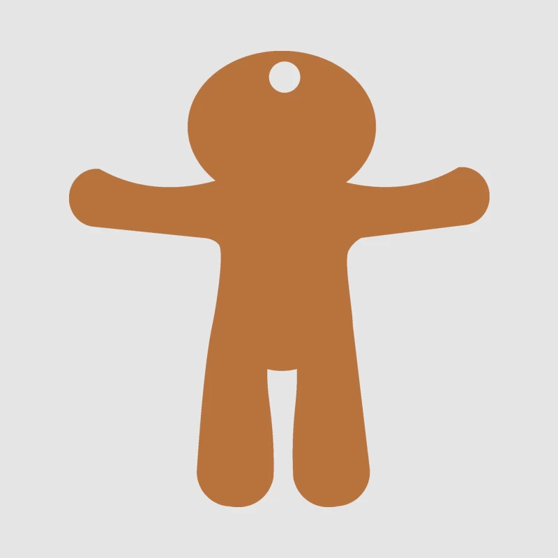 Silhouette de bonhomme en pain d'épice Femme Sweat à capuche