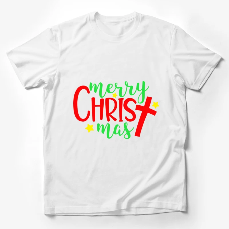 Carte de Noël Joyeux avec Étoiles Homme T-Shirt