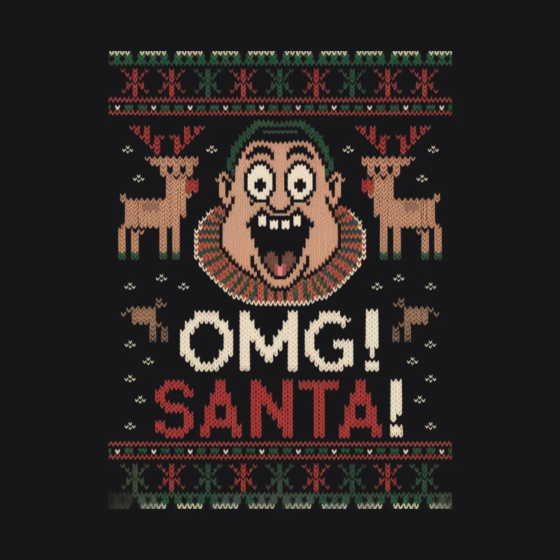 Quirky Christmas Sweater Design with Monkey and Reindeer Female Pullover Hoodie