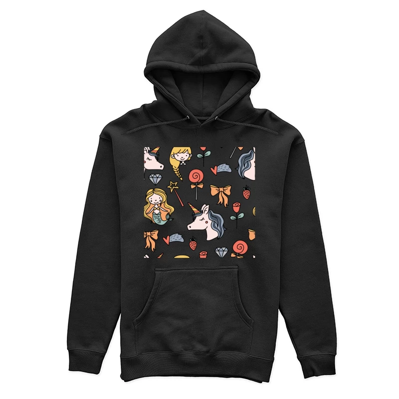 Design magique avec licornes et sirènes Femme Sweat à capuche