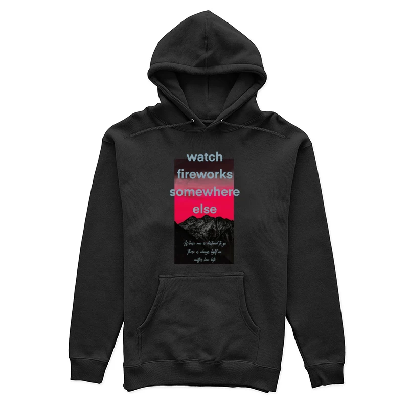 Landschaftsgrafik mit motivierenden Zitaten Damen Pullover Hoodie