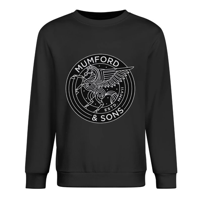 Mumford & Sons Geometric Pegasus Band Logo Male Pullover Sweatshirt