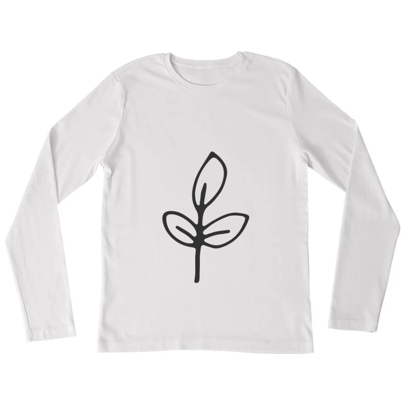 Illustration de plante minimaliste Femme Manches Longues T-Shirt