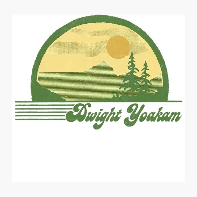Dwight Yoakam  Retro Style Country Fan Design Throw Pillow