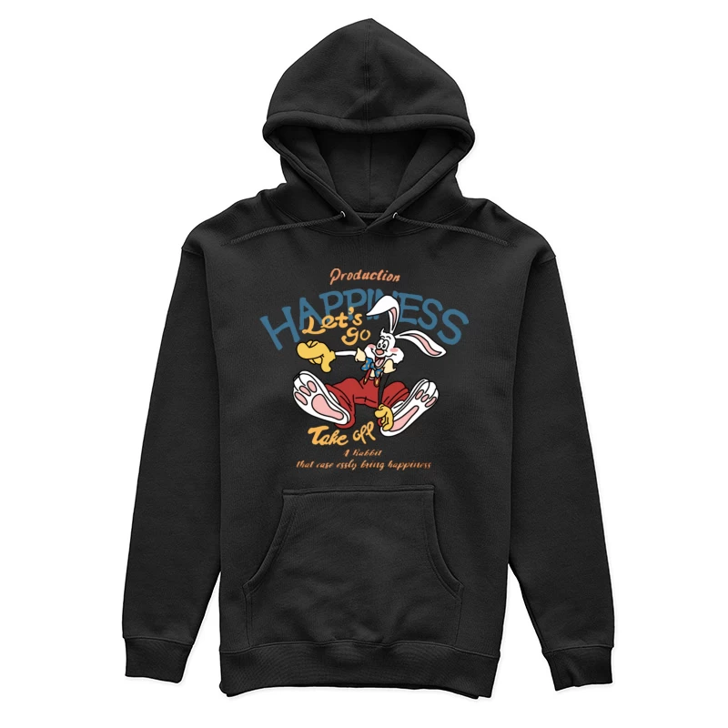Glückliche Hasenabenteuer Damen Pullover Hoodie