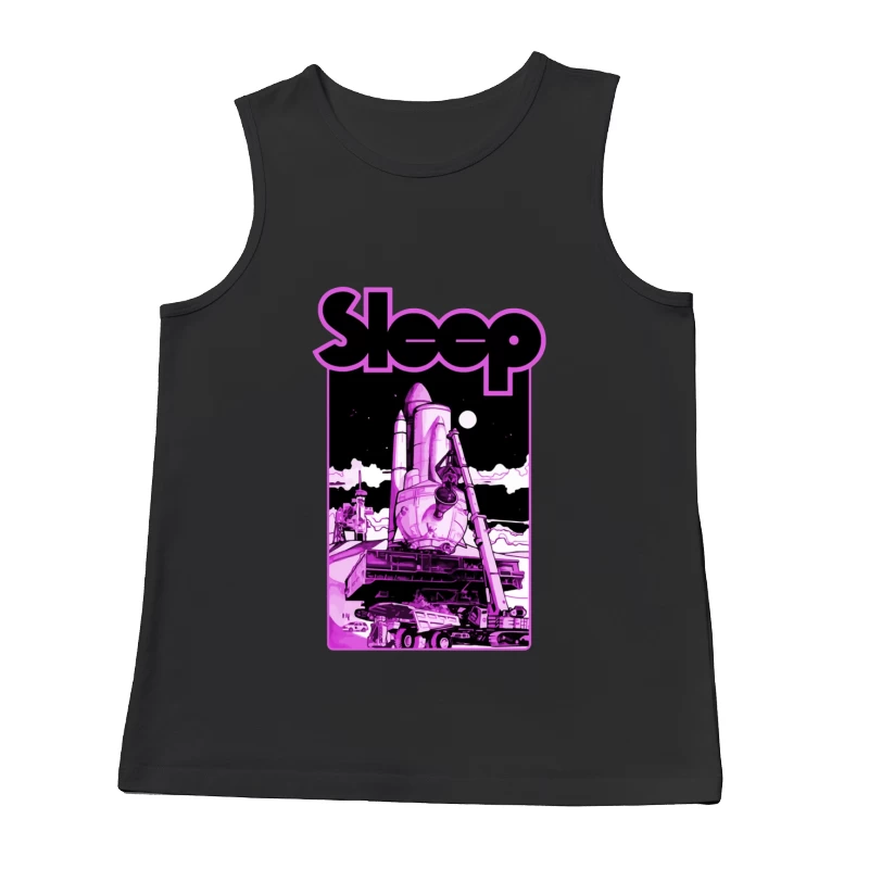 Sleep Band's Purple Rocket Industrial Space Art Male Tank Top