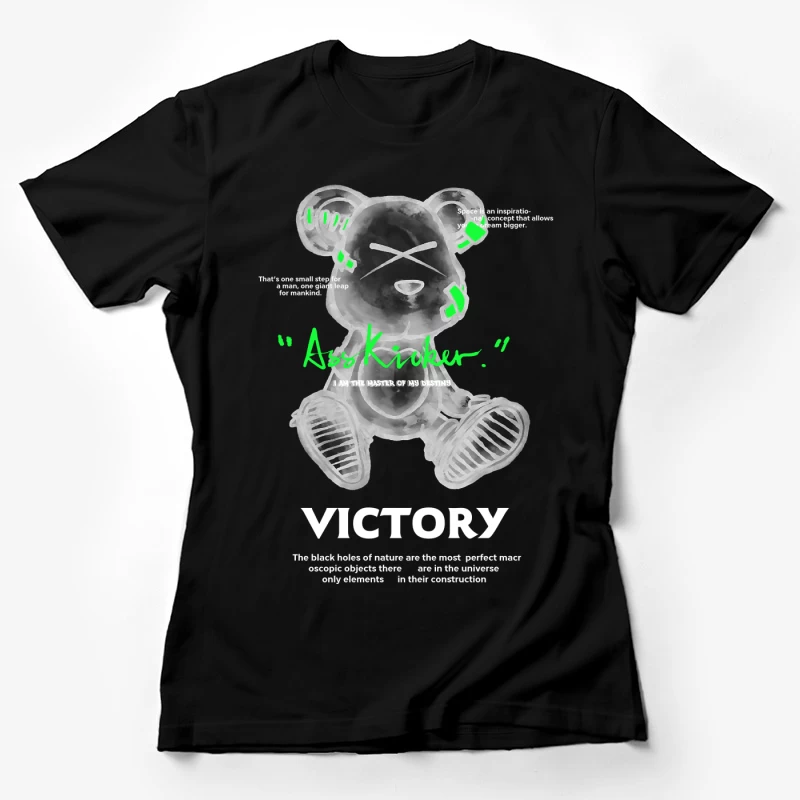 Ass Kicker Bär - Sieg und Kosmos Damen T-Shirt