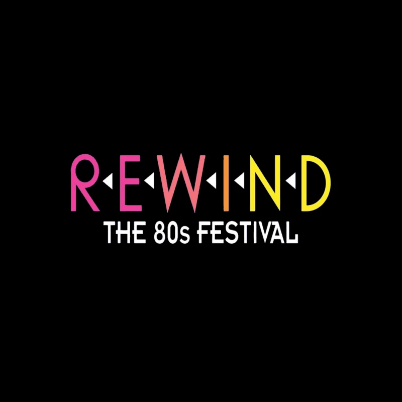 Rewind: The 80s Festival Colorful Typography Design Mouse Pad