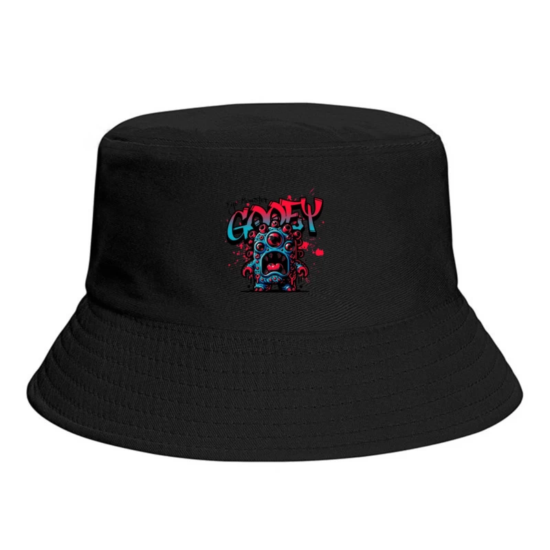 Eye Monster Graffiti Character in Urban Art Style Bucket Hat