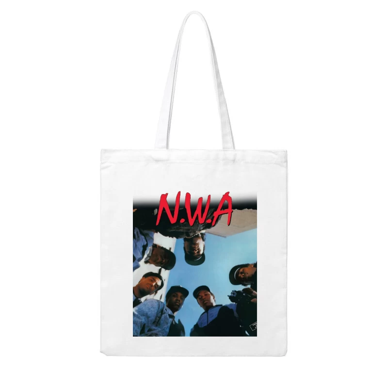 N.W.A Group Circle Low-Angle Photo Against Blue Sky Cotton Tote Bag