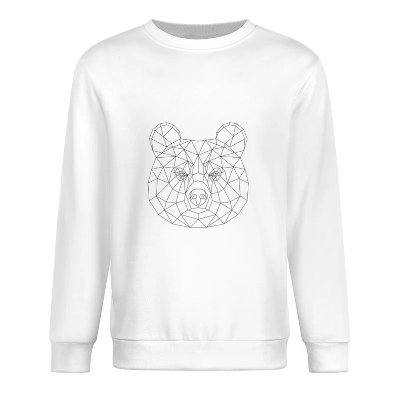 Motif géométrique de tête d'ours Homme Sweat-shirt à enfiler