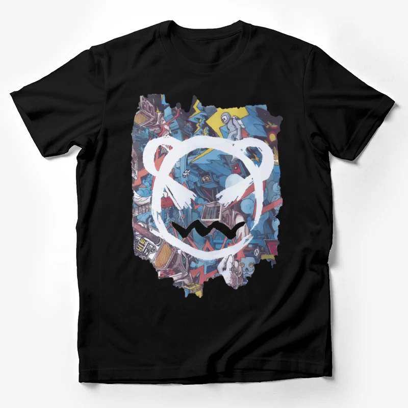 Abstrakte Graffiti-Bär Illustration Herren T-Shirt