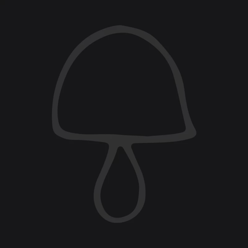 Symbole de Champignon Stylisé Homme Sweat à capuche
