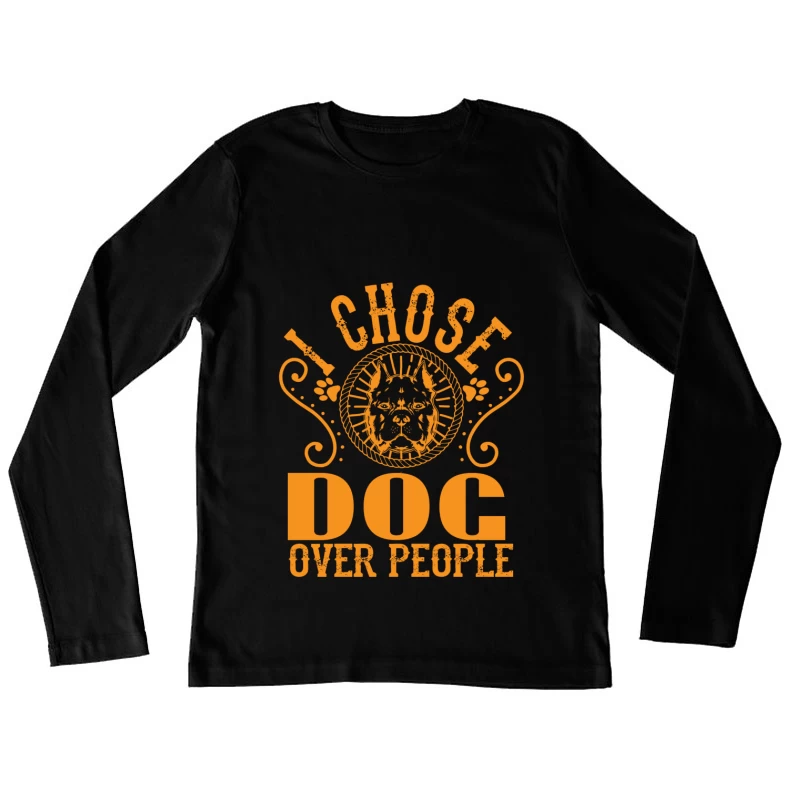 Amour des chiens avant tout Femme Manches Longues T-Shirt
