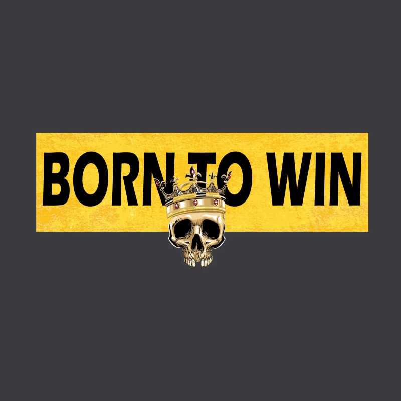 Born to Win Graphic Design Throw Pillow