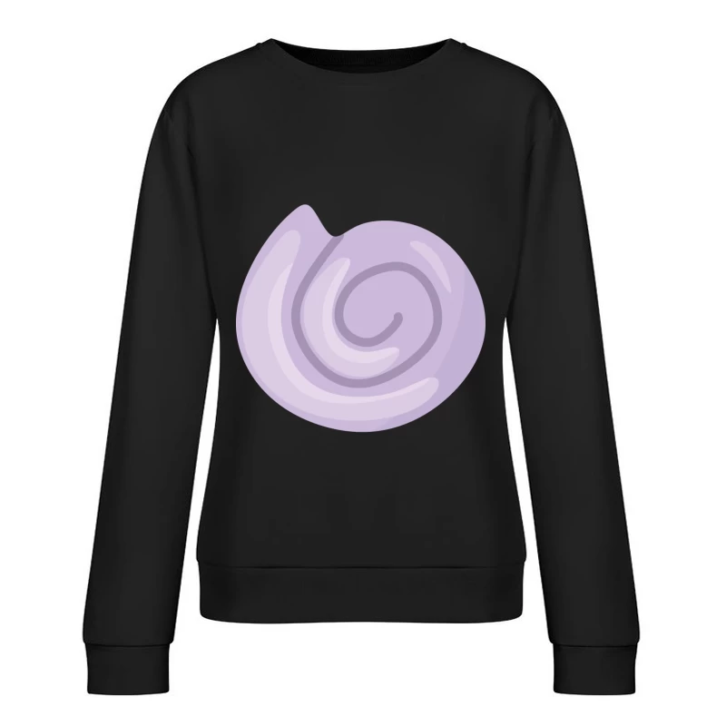 Spirale de coquillage violet Femme Sweat-shirt à enfiler