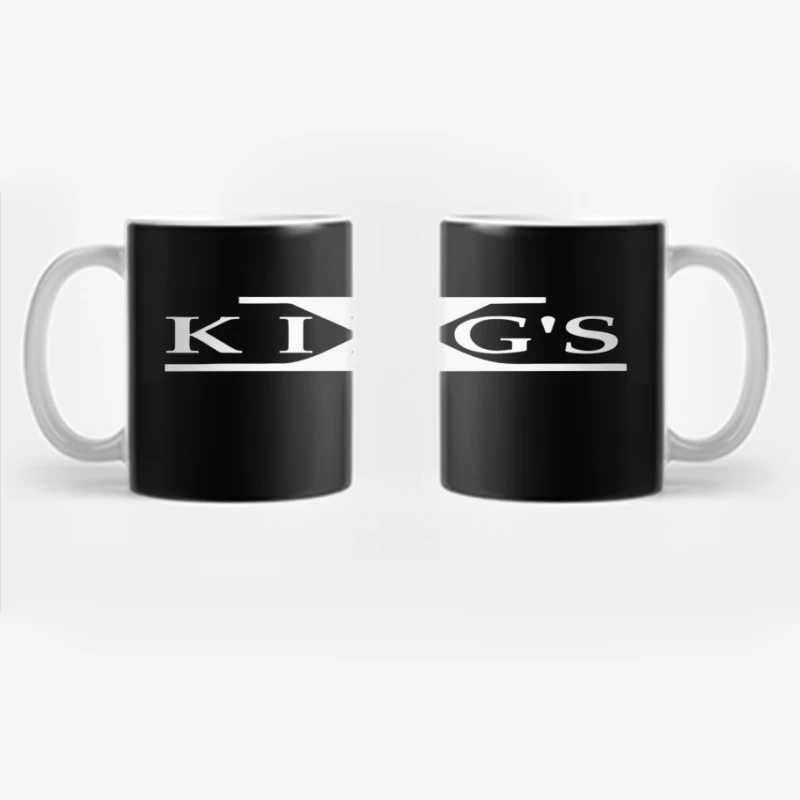 King's Text Logo Outline Design Coffee Mug