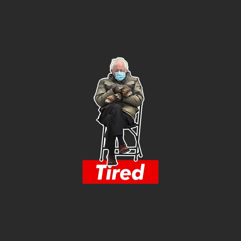 Bernie Tired Sanders  Old School Design Baseball Cap