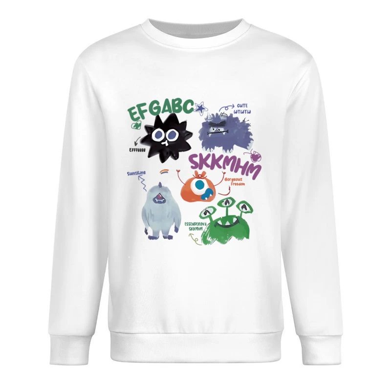 Monsters mit musikalischen Noten Herren Pullover Sweatshirt