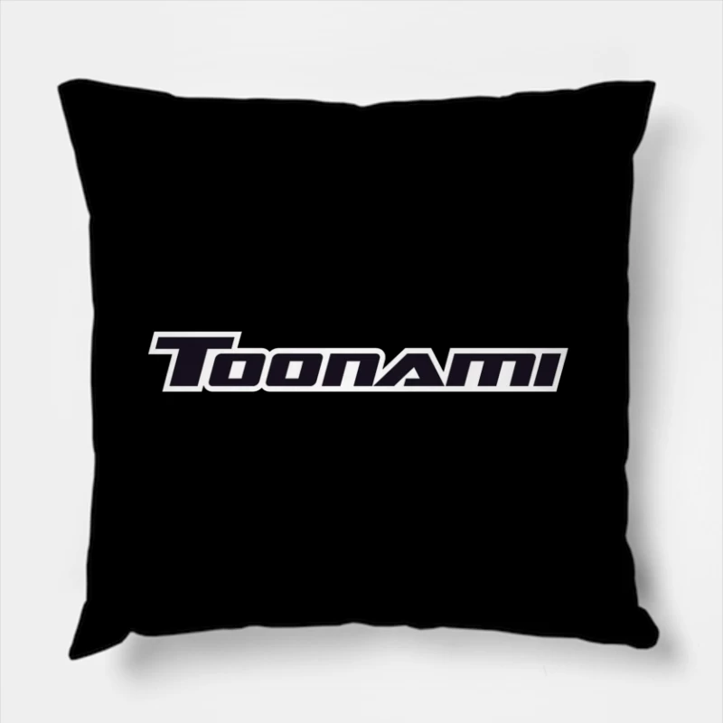 Toonami Black Text Logo - Cartoon Network's Anime Programming Block Throw Pillow