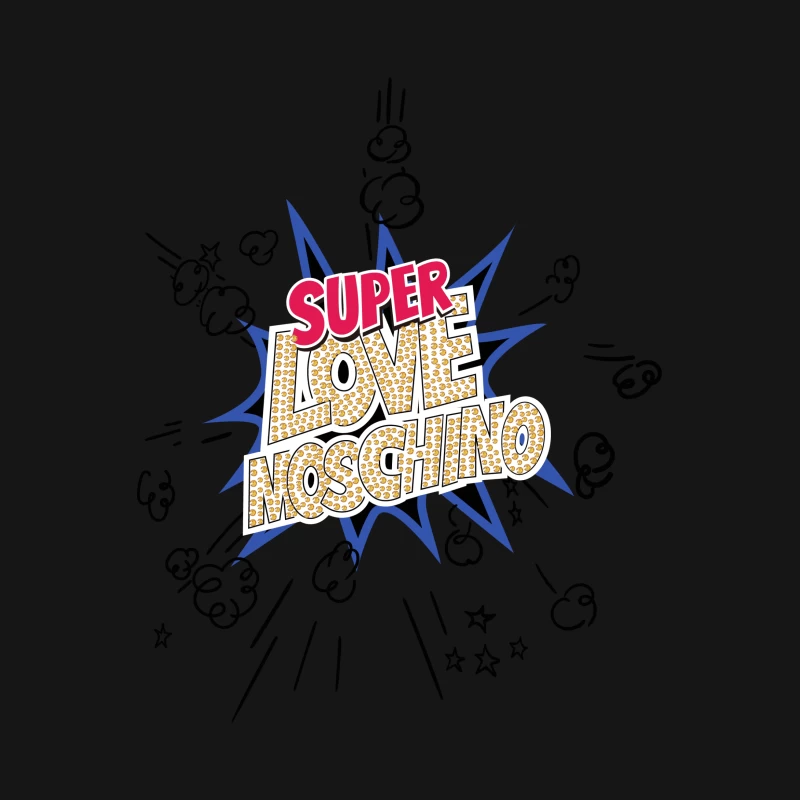 Superhelden-Liebe Moschino Design Herren T-Shirt