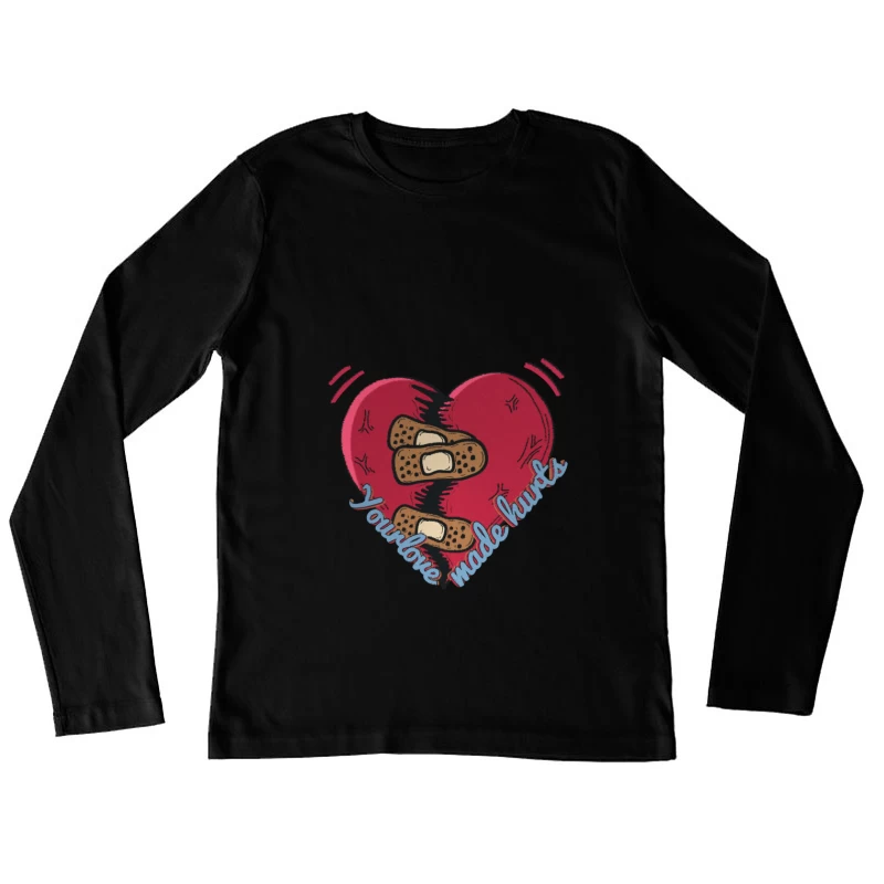 Verletztes Herz und Liebe Damen Langarm T-Shirt