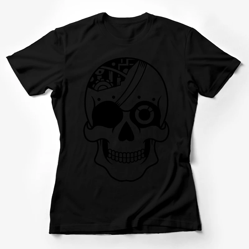 Tête de mort mécanique Femme T-Shirt