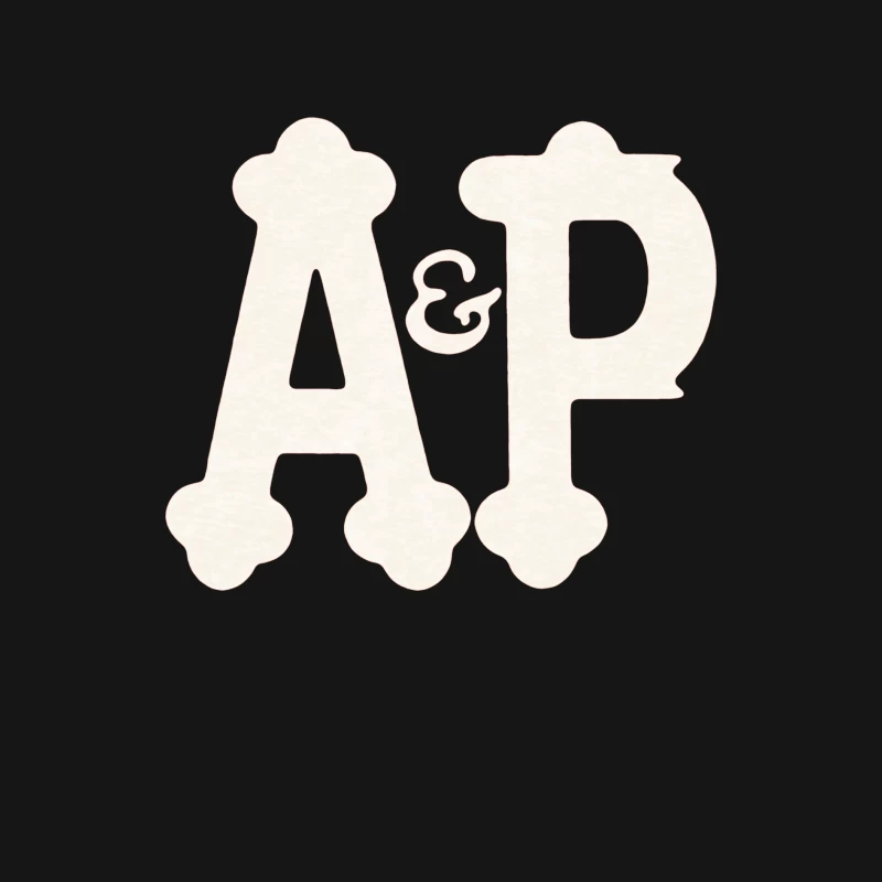 Decorative White AP Letters with Ampersand Female Long Sleeve T-Shirt