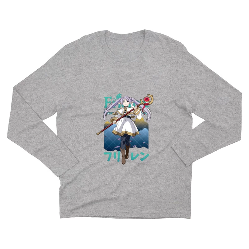 Fantasy Abenteuer mit einem Zauberwesen Herren Langarm T-Shirt