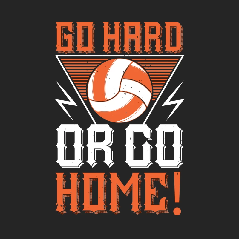 Motivation Volley-ball: Jouer Dur ou Rentrer Homme Sweat-shirt à enfiler