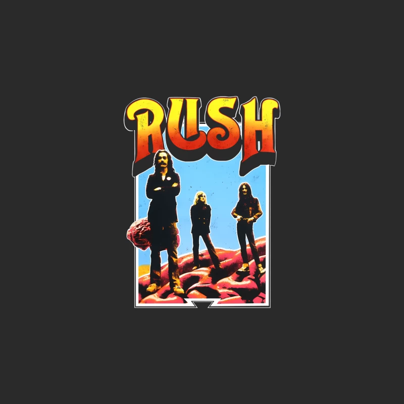 Retro Rush Rock Band Promotional Poster from the 1970s Baseball Cap