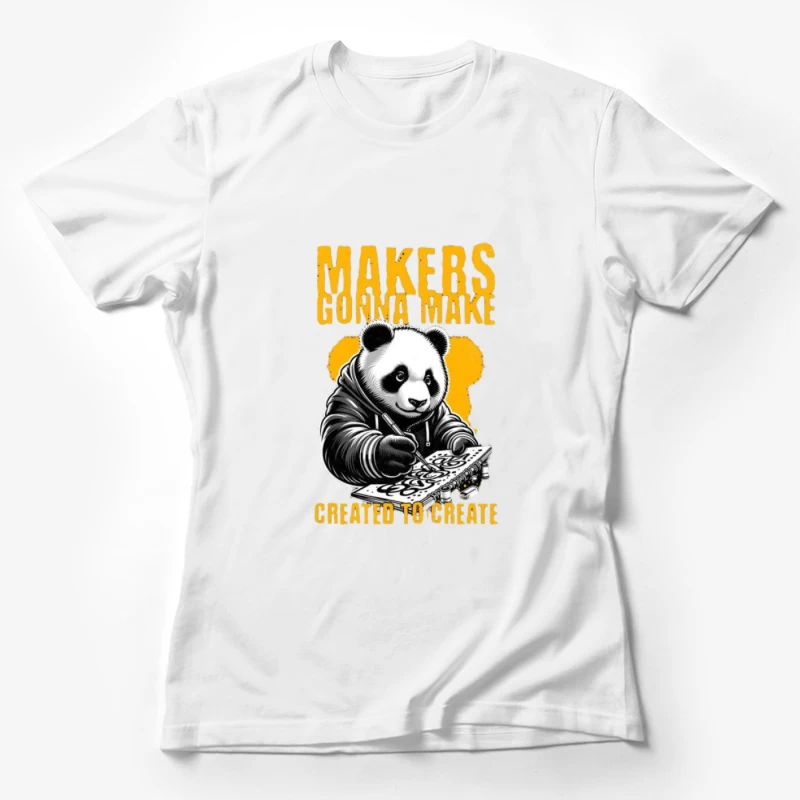 Kreativer Panda mit Spruch Damen T-Shirt