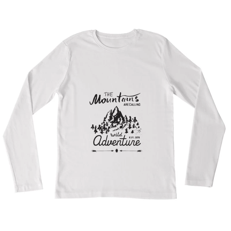 Abenteuer in den Bergen Damen Langarm T-Shirt