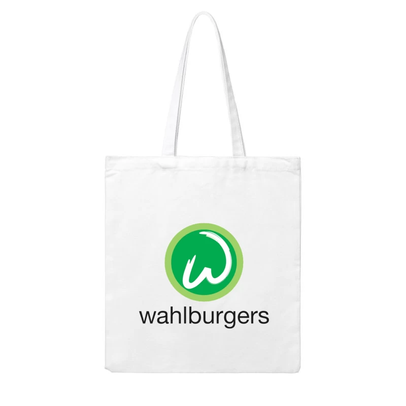 Wahlburgers Restaurant Chain Green Circle Logo Design Cotton Tote Bag