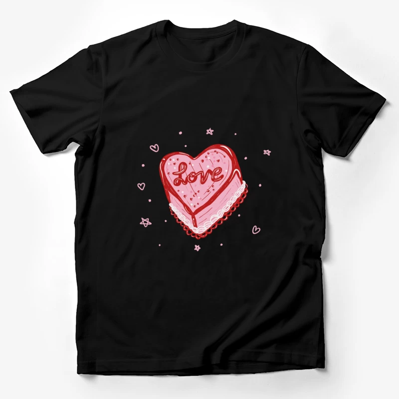 Herzkuchen mit Liebesbotschaft Herren T-Shirt