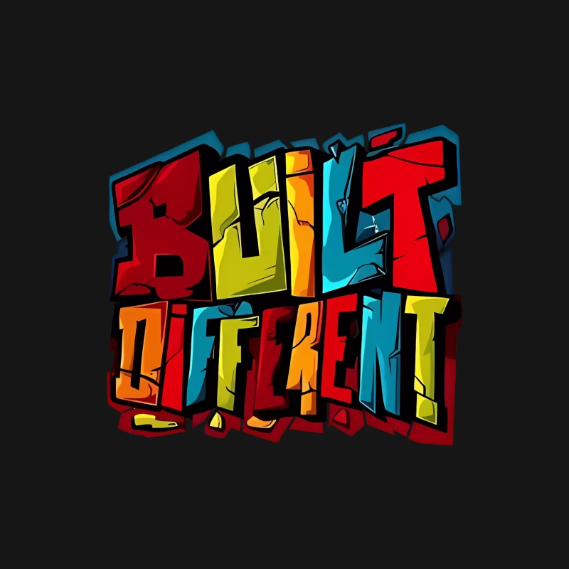 Graffiti-Design mit Schriftzug Damen Langarm T-Shirt