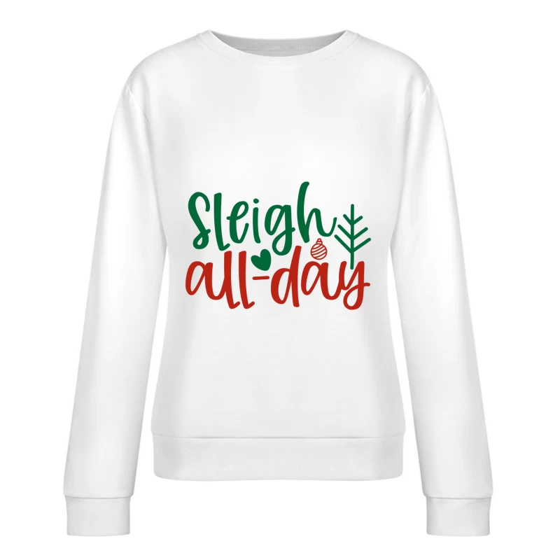 Design festif pour Noël Femme Sweat-shirt à enfiler