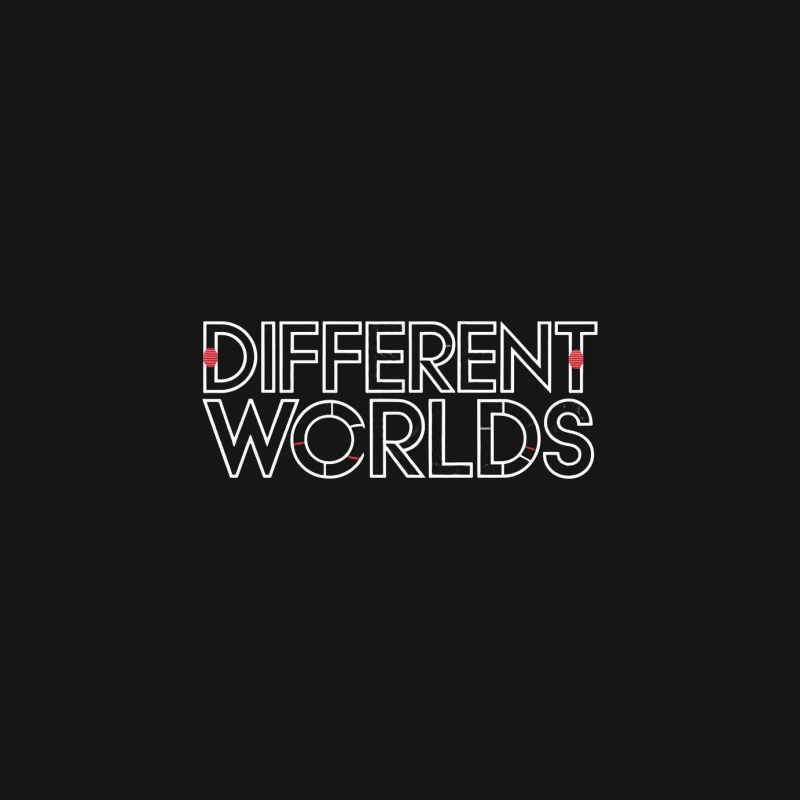 Minimalist Typography: Different Worlds Concept Female Long Sleeve T-Shirt