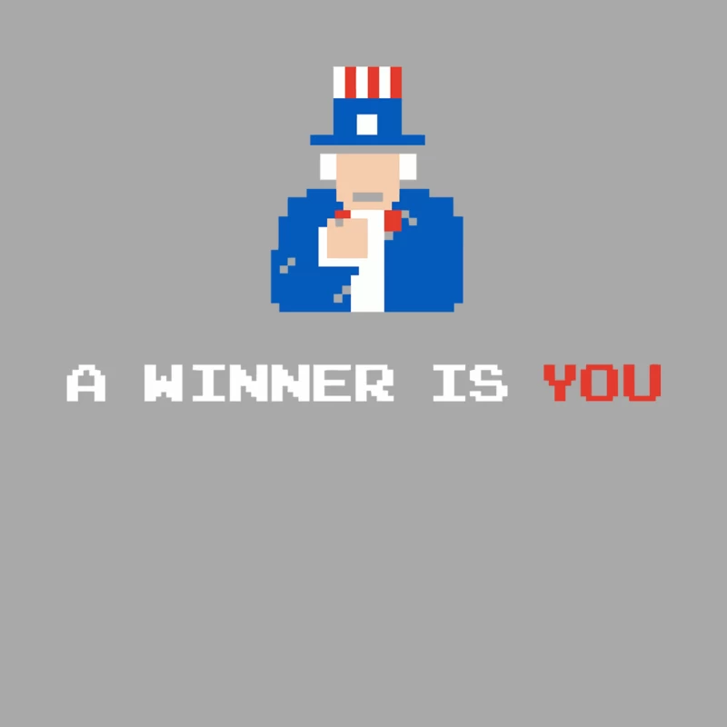 Pixelated Uncle Sam Patriotic Recruitment Poster Female Pullover Hoodie