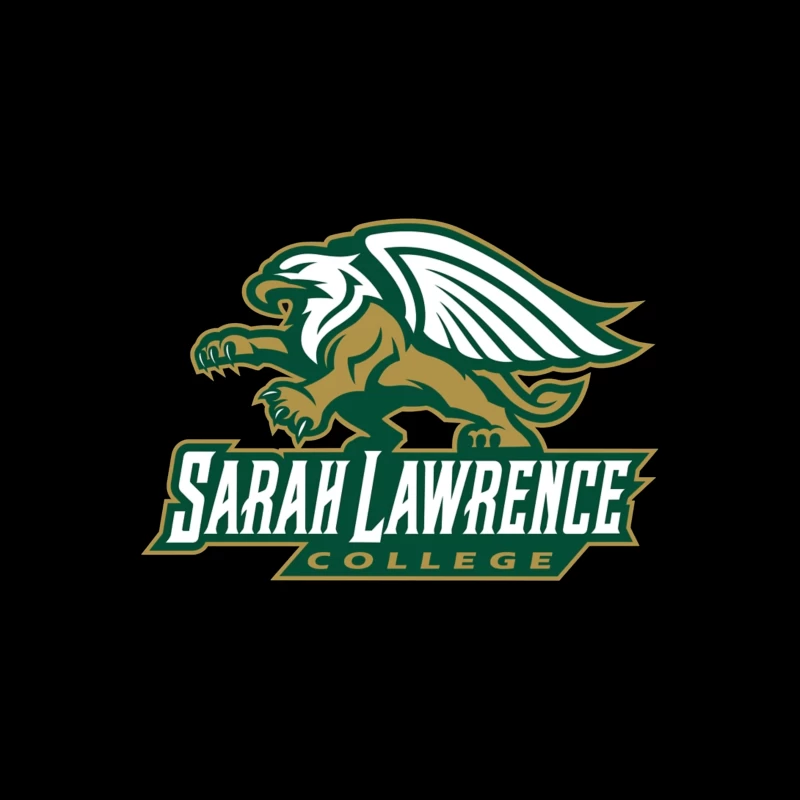 Sarah Lawrence College Griffin Athletic Logo Throw Pillow