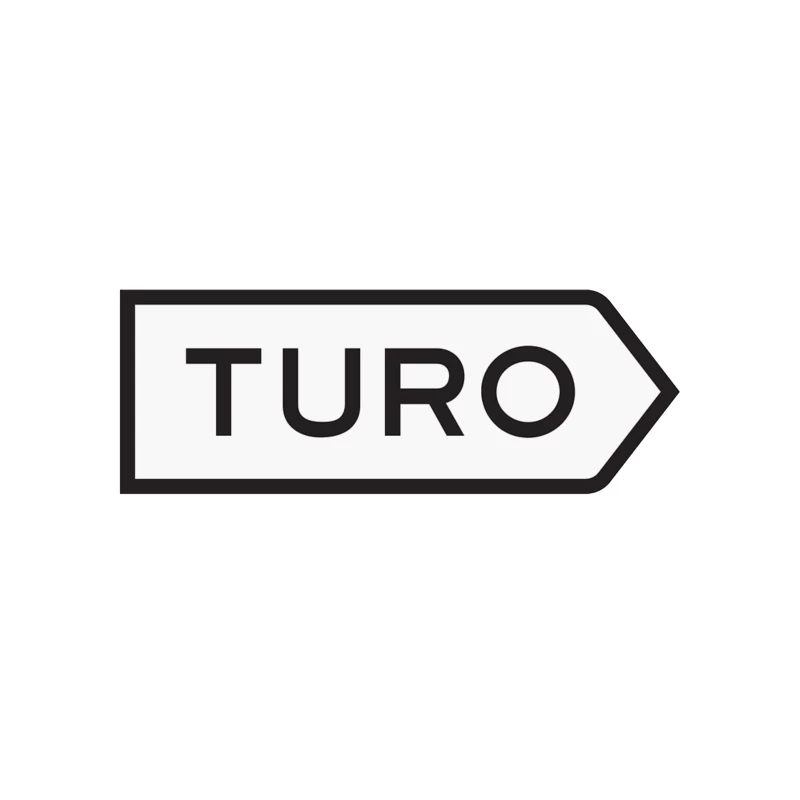 Turo Car-Sharing Service Minimalist Arrow Logo Tapestry