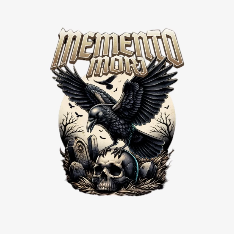 Rabenschädel Memento Mori Herren Pullover Sweatshirt