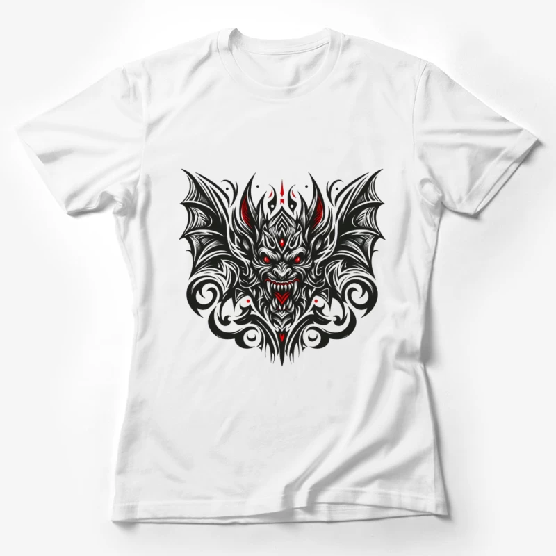 Dunkles Dämonen-Design Damen T-Shirt