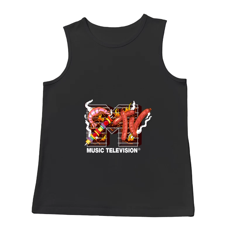 BBQ-Themen-MTV-Logo Herren Tanktops