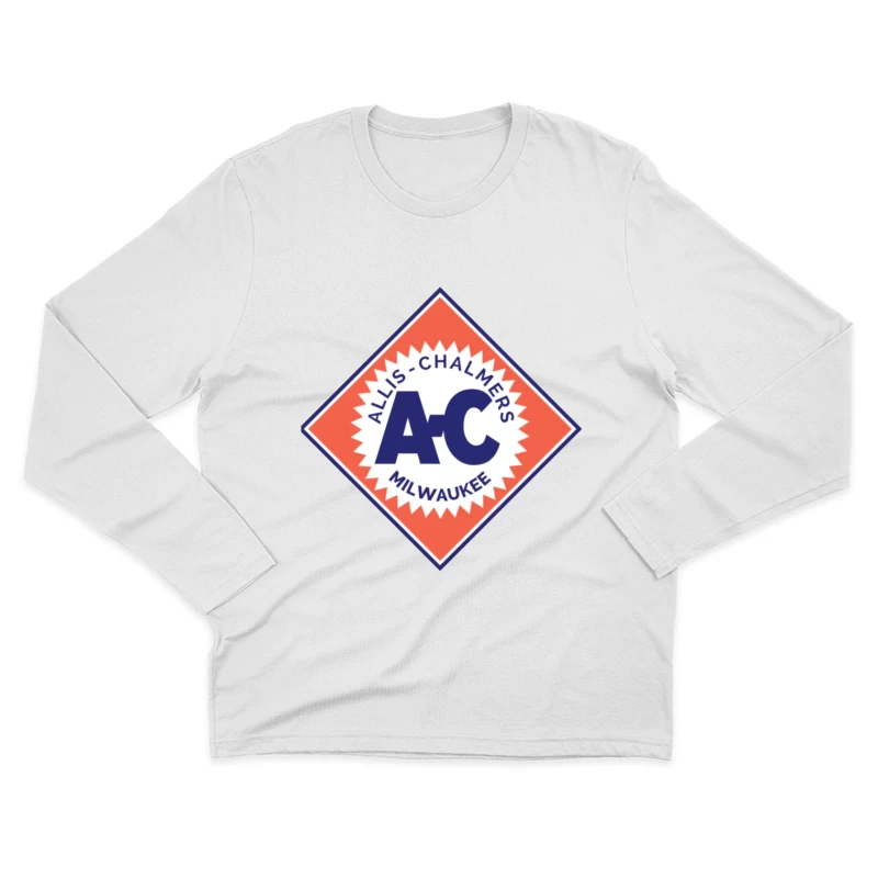 Vintage Allis-Chalmers Milwaukee Industrial Logo Male Long Sleeve T-Shirt